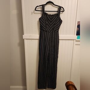 Papermoon Monochrome Striped Jumpsuit Size Medium